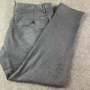 Dsquared2 Mens Wool Blend Pleated Button Fly Made In Italy Pants Size 38x30 Gray